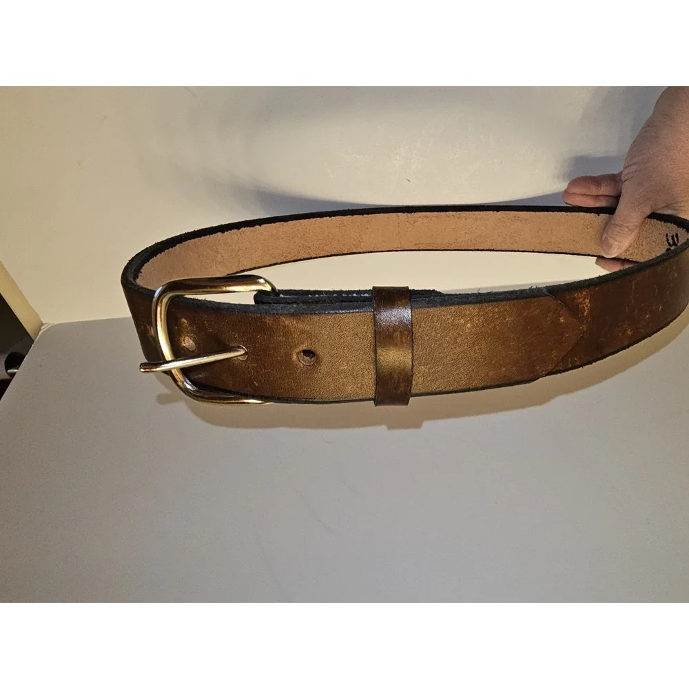 All Leather Brown Badic‎ Belt Size 36